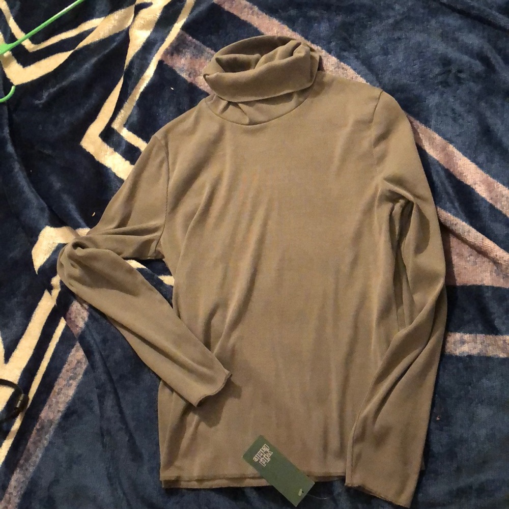 Olive Green Turtle Neck